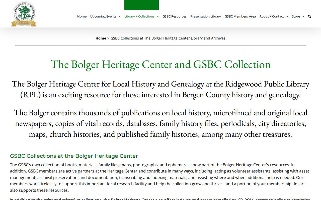 Palisades Park city directory lead at the Genealogical Society of Bergen County library