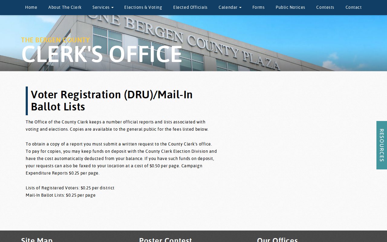 Palisades Park neighbors research through the Bergen County voter-list service